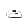 jabra GN1218 AC Attenuation Coiled Cable, Black