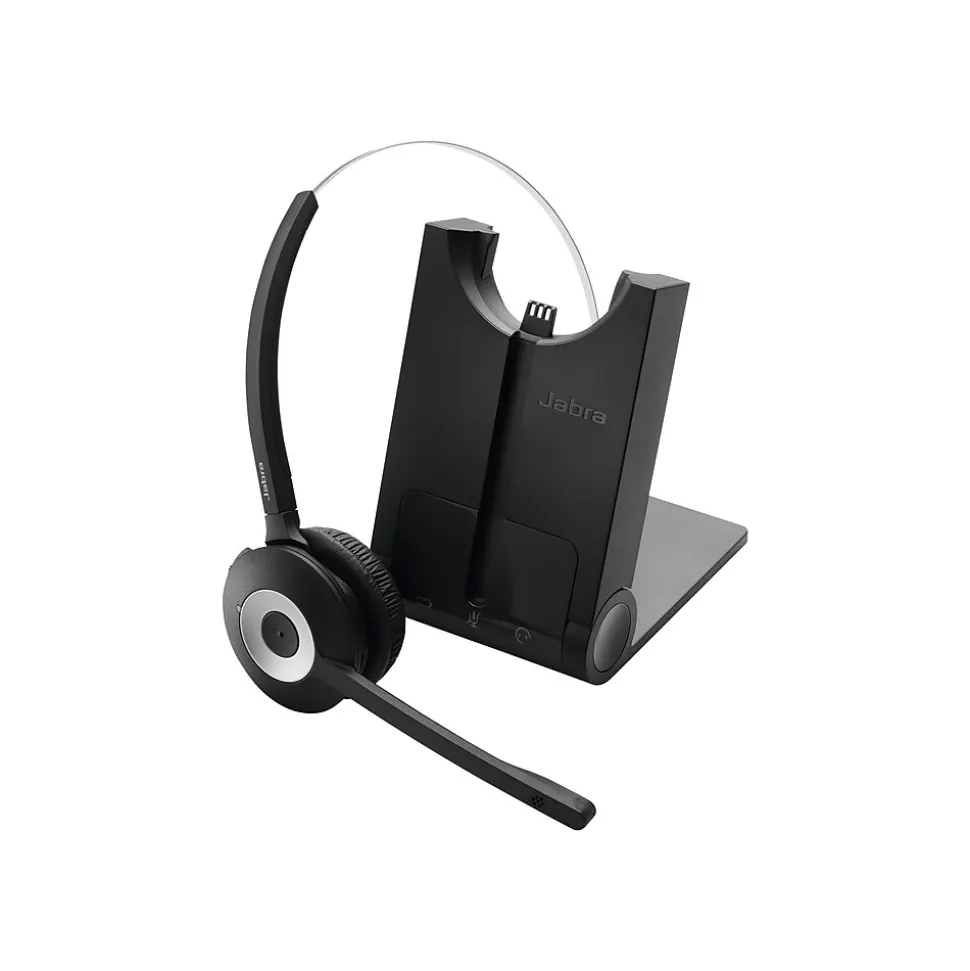 Jabra Pro 925 Wireless Noise Canceling Mono Headset with Microphone, Over-the-Head, Black (925-15-508-205)