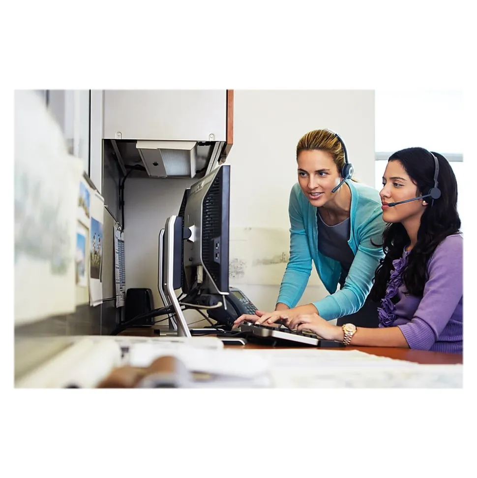 Jabra Pro 925 Wireless Noise Canceling Mono Headset with Microphone, Over-the-Head, Black (925-15-508-205)