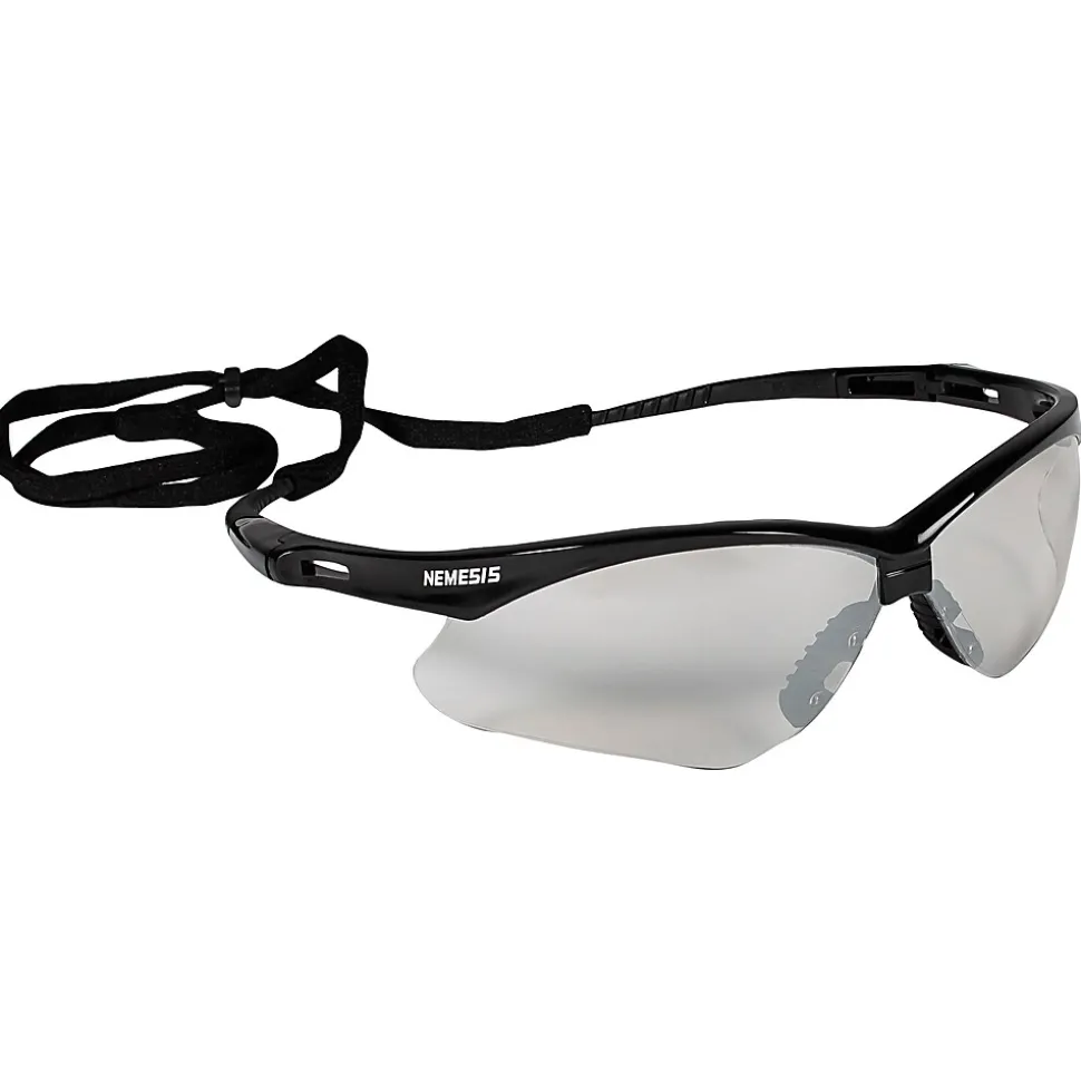 Jackson® Nemesis Safety Glasses, Polycarbonate, Indoor/Outdoor, Black