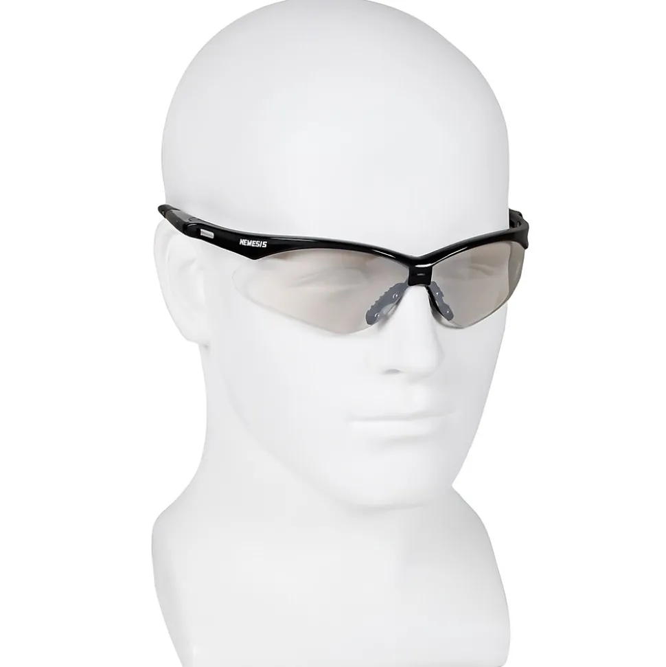 Jackson® Nemesis Safety Glasses, Polycarbonate, Indoor/Outdoor, Black