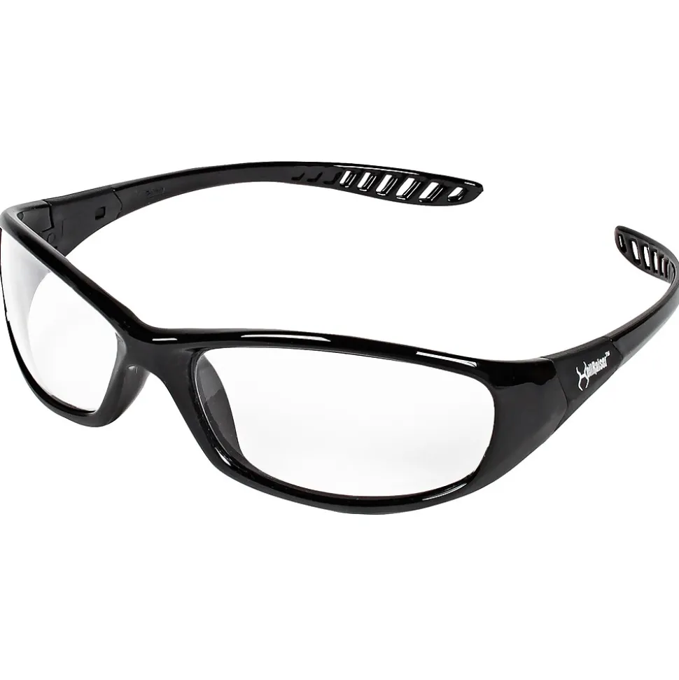 Jackson Safety® Eyewear, V40 HellRaiser®, Clear Anti-Fog Lense, Black Frame