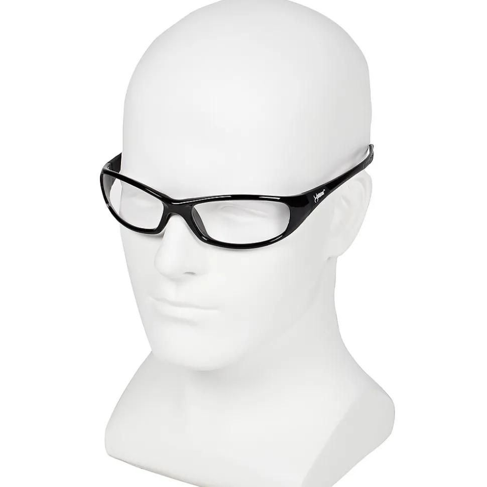 Jackson Safety® Eyewear, V40 HellRaiser®, Clear Anti-Fog Lense, Black Frame