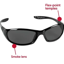 Jackson Safety HellRaiser® V40 Polycarbonate Safety Glasses, Smoke Lens (25714)