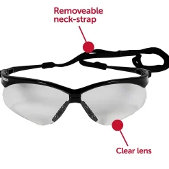 Jackson Safety Nemesis Polycarbonate Safety Glasses, Clear Lens (25676)