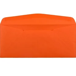 JAM Paper #10 Business Window Envelopes, 4.125 x 9.5, Orange Recycled, 25/Pack (5156477)