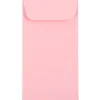 JAM Paper #7 Coin Business Envelopes, 3.5 x 6.5, Baby Pink, 25/Pack (1526773)