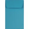 JAM Paper #1 Coin Business Colored Envelopes, 2.25 x 3.5, Blue Recycled, 25/Pack (352727818)