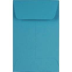 JAM Paper #1 Coin Business Colored Envelopes, 2.25 x 3.5, Blue Recycled, 25/Pack (352727818)