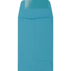 JAM Paper #1 Coin Business Colored Envelopes, 2.25 x 3.5, Blue Recycled, 25/Pack (352727818)
