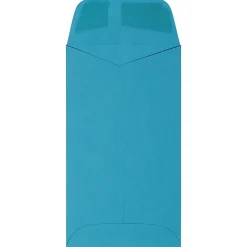 JAM Paper #6 Coin Business Colored Envelopes, 3.375 x 6, Blue Recycled, 25/Pack (356730559)