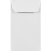JAM Paper #3 Coin Business Envelopes, 2.5 x 4.25, White, 25/Pack (1623183)