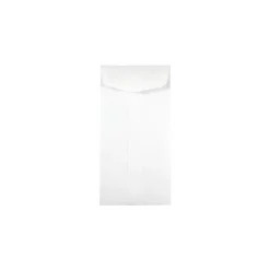 JAM Paper #7 Coin Envelopes, 3 1/2" x 6 1/2", White, 100/Pack (95083D)