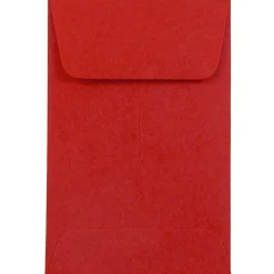 JAM Paper #1 Coin Envelopes, 2 1/4" x 3 1/2", Ruby Red, 25/Pack (900967818)