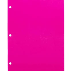 JAM Paper 3 Hole Punch 24lb Colored Paper, 8.5 x 11, Ultra Fuchsia Pink, 100 Sheets/Pack (354428163)