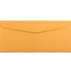 JAM Paper #12 Kraft Business Commercial Envelope, 4 3/4" x 11", Manila Brown Kraft, 50/Pack (80762I)