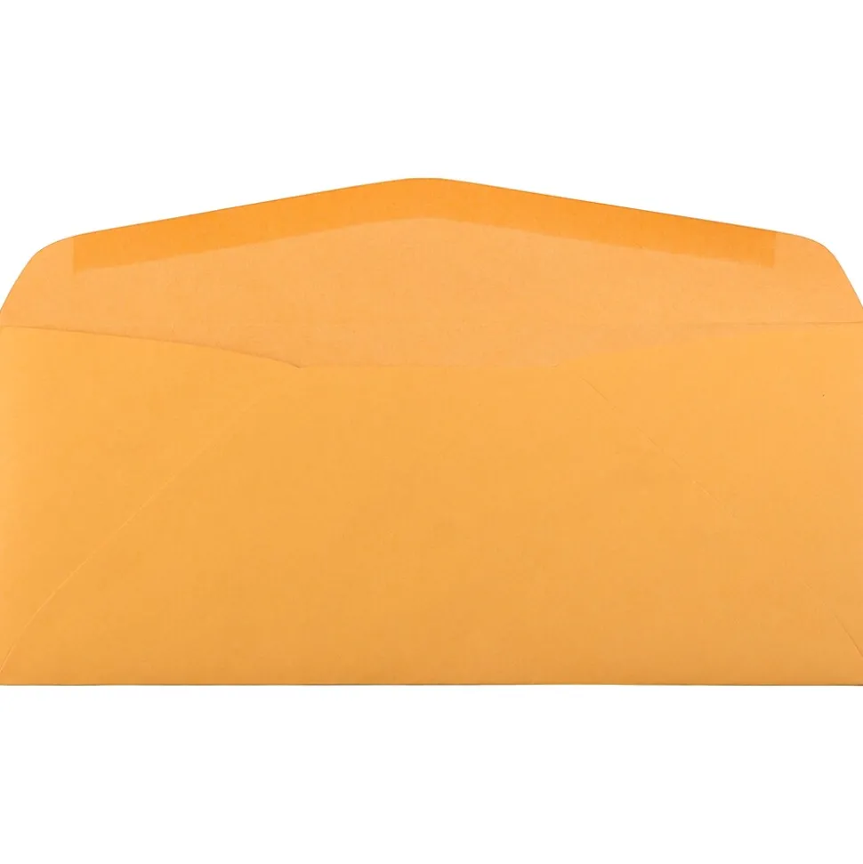 JAM Paper #12 Kraft Business Commercial Envelope, 4 3/4" x 11", Manila Brown Kraft, 50/Pack (80762I)