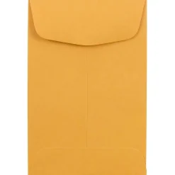 JAM Paper #4 Kraft Coin Envelope, 3" x 4 1/2", Brown Kraft, 100/Pack (356731206B)