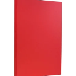 JAM Paper 65 lb. Cardstock Paper, 8.5" x 14", Brite Hue Red, 50 Sheets/Pack (16730927)