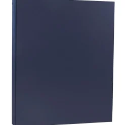 JAM Paper 80 lb. Cardstock Paper, 8.5" x 11", Navy Blue, 50 Sheets/Pack (LEBA242)