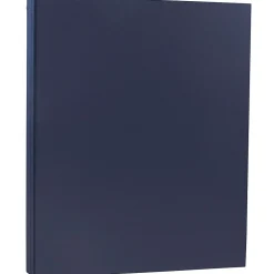 JAM Paper 80 lb. Cardstock Paper, 8.5" x 11", Navy Blue, 250 Sheets/Ream (LEBA242B)