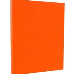 JAM Paper 65 lb. Cardstock Paper, 8.5" x 11", Orange, 250 Sheets/Ream (1033879B)
