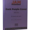 JAM Paper 80 lb. Cardstock Paper, 8.5" x 11", Dark Purple, 50 Sheets/Pack (364412786)