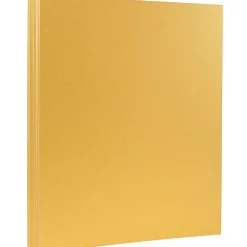 JAM Paper 110 lb. Cardstock Paper, 8.5" x 11", Gold Stardream, 50 Sheets/Pack (173SD8511GO285)