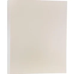 JAM Paper 110 lb. Cardstock Paper, 8.5" x 11", Opal Ivory Stardream, 50 Sheets/Pack (173SD8511OP285)