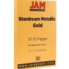 JAM Paper 80 lb. Paper, 8.5" x 14", Gold, 50 Sheets/Pack (17326988)