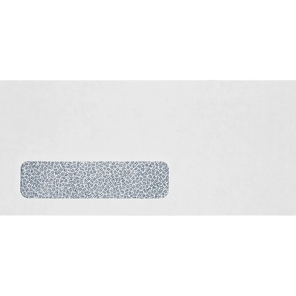 JAM PAPER #10 Window Envelopes (4 1/8 x 9 1/2), 24lb., Bright White w/ Security Tint, Laser Safe, 50/pack