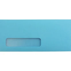 JAM Paper #10 Window Envelope, 4 1/8" x 9 1/2", Blue, 1000/Carton (5156476B)