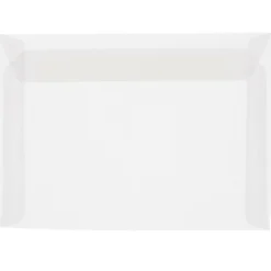 JAM Paper 8.75 x 11.5 Booklet Translucent Vellum Envelopes, Clear, 25/Pack (2851370)