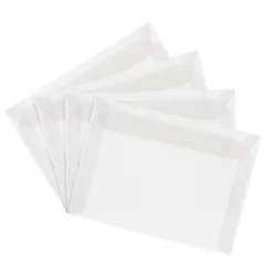 JAM Paper 8.75 x 11.5 Booklet Translucent Vellum Envelopes, Clear, 25/Pack (2851370)
