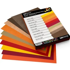 JAM PAPER 8.5" x 11" Cardstock, 100lb, Autumn Variety pack 100/pack (81211-C-ATMN-1)