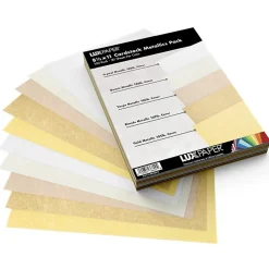 JAM PAPER 8.5" x 11" Cardstock, 100lb, Metallics Variety Pack, 100/pack (81211-C-MTLLC-1)