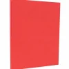 JAM PAPER 8.5" x 11" Color Cardstock, 65lb, Red, 100/pack (101378G)