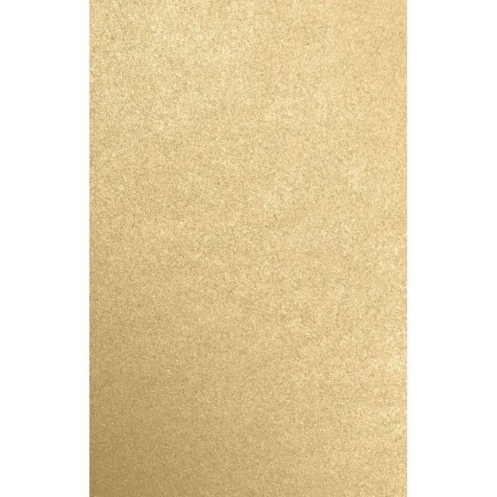 JAM Paper 8.5" x 14" Color Multipurpose Paper, 80 lbs., Blonde Metallic, 50 Sheets/Ream (81214-P-BLON-50)