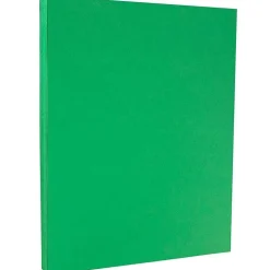 JAM PAPER 8.5" x 11" Colored Cardstock, 65lb, Green, 100/pack (104190G)