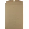 JAM Paper 9 x 12 Kraft Open End Catalog Envelopes with Clasp Closure, Brown Kraft Paper Bag, 10/Pack (563120849A)