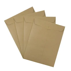 JAM Paper 9 x 12 Kraft Open End Catalog Envelopes with Clasp Closure, Brown Kraft Paper Bag, 10/Pack (563120849A)