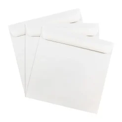 JAM Paper 10 x 10 Large Square Invitation Envelopes, White, 25/Pack (3992319)