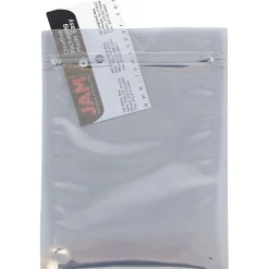JAM Paper 9 x 12 Open End Catalog Foil Envelopes with Zip Closure, Clear, 100/Pack (300912A58A3B)