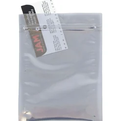 JAM Paper 6 x 8 Open End Catalog Foil Envelopes with Zip Closure, Clear, 25/Pack (3006A58A2)