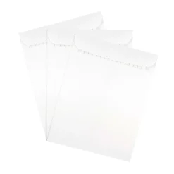 JAM Paper 9.5 x 12.5 Open End Catalog Envelopes with Peel and Seal Closure, White, Bulk 500/Box (356828781)