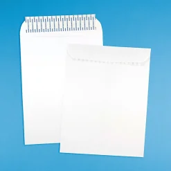 JAM Paper 9.5 x 12.5 Open End Catalog Envelopes with Peel and Seal Closure, White, Bulk 500/Box (356828781)