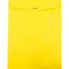 JAM Paper 10 x 13 Open End Catalog Colored Envelopes with Clasp Closure, Yellow Recycled, 50/Pack (900906710i)