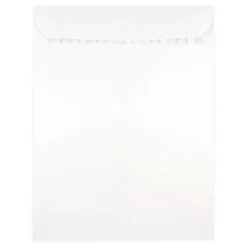 JAM Paper 9.5 x 12.5 Open End Catalog Envelopes with Peel and Seal Closure, White, Bulk 1000/Carton (356828781b)