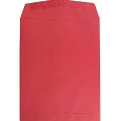 JAM Paper 10 x 13 Open End Catalog Colored Envelopes, Red Recycled, 25/Pack (v0128192a)