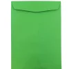 JAM Paper 10 x 13 Open End Catalog Colored Envelopes, Green Recycled, 25/Pack (v0128190a)